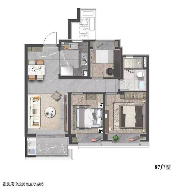 中环云悦府(中环云悦府)网站2024年售楼处样板间曝光(图9)