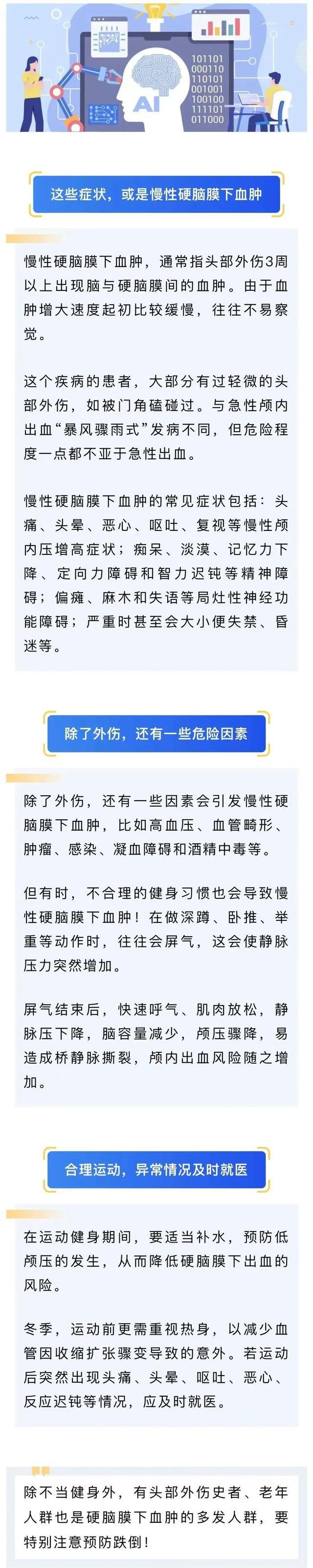 健身不当会导致颅内出血？看看专家怎么说(图1)