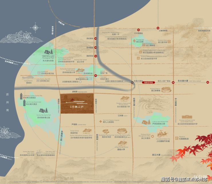 限购取消安家正当时：蓝城丹枫云庐太湖新城宋风院墅标杆(图4)
