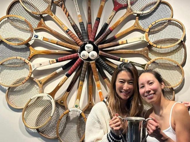 43岁谢婷婷再夺网球冠军!小7岁男友全程陪同曾挺32周孕肚比赛(图10)