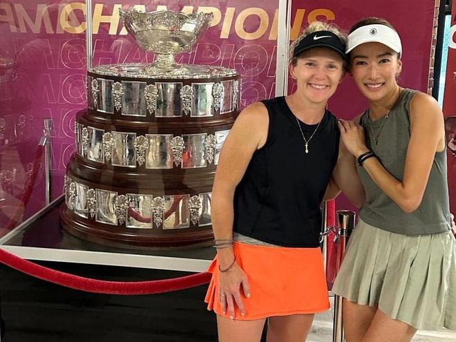 43岁谢婷婷再夺网球冠军!小7岁男友全程陪同曾挺32周孕肚比赛(图7)