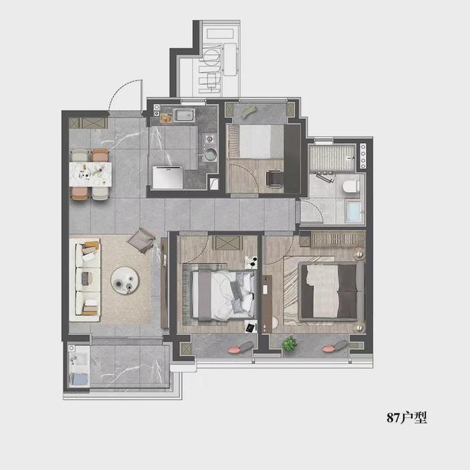 米乐M6：中环云悦府售楼处发布-云悦府启中环芯全能生活主场!(图3)